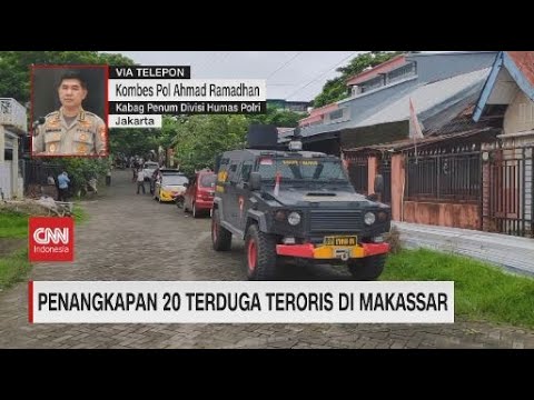 Penangkapan 20 Terduga Teroris di Makassar