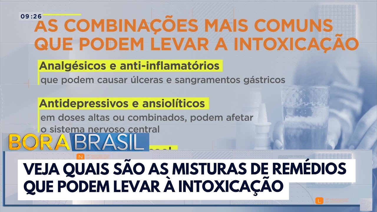 Veja quais são as misturas de medicamentos que podem levar à intoxicação | Bora Brasil