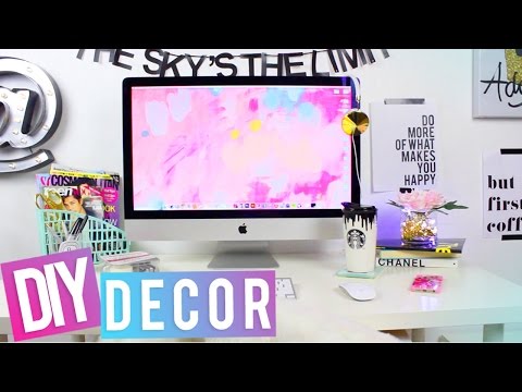 DESK TOUR + DIY Desk Decor - UC6gqv2Naj9JiowZgHfPstmg