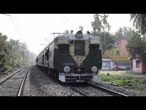 ৪ঠা জানুয়ারী ২০১৮ সালে ভিডিও করা পুরাতন ইএমইউ ট্রেন | Old EMU train of Indian Railway at Jan 4, 2018