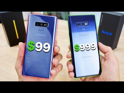 $99 Fake Samsung Galaxy Note 9 vs $999 Note 9! - UCj34AOIMl_k1fF7hcBkD_dw