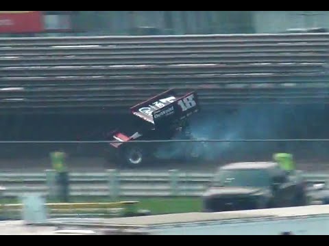 Tanner Holmes - Blows a Motor @ Knoxville Raceway 2023 - dirt track racing video image