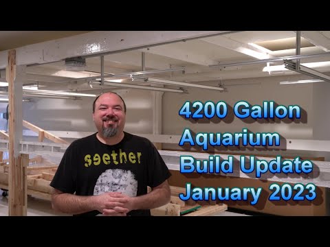4200 Gallon Aquarium Build Update January 2023 The video today will talk about the finishing of the canopy interior of the 4200 gallon display buil