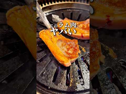 店名:市ヶ谷の羊 芸人や芸能人も良く通う羊肉専門店。臭みが一切なく美味しい‼︎ 個人的にラムチョップが最高‼︎ 予算5,000〜6,000円 #ラム肉 #羊肉 #shorts #新宿グルメ