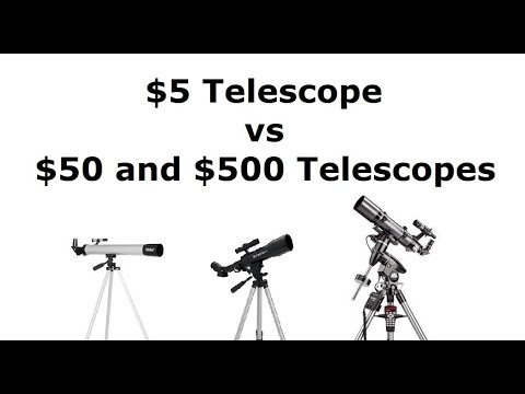 The $5 Telescope vs a $50 and $500 Telescopes. - UCxzC4EngIsMrPmbm6Nxvb-A