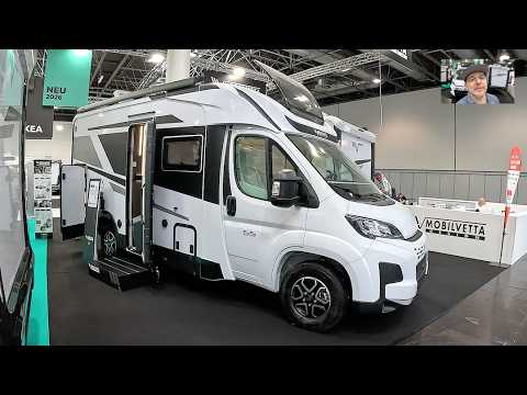 Mobilvetta Design Kea Kompakt 55 luxury compact RV Camper Van Camping car walkaround +interior W3058