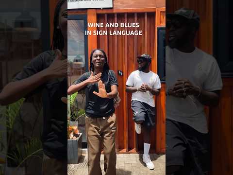 WINE AND BLUES in sign language 🤟🏿