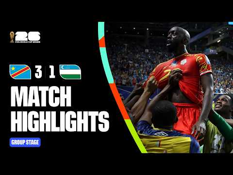 Highlights | Congo DR 3-1 Uzbekistan | FIFA World Cup 2026™