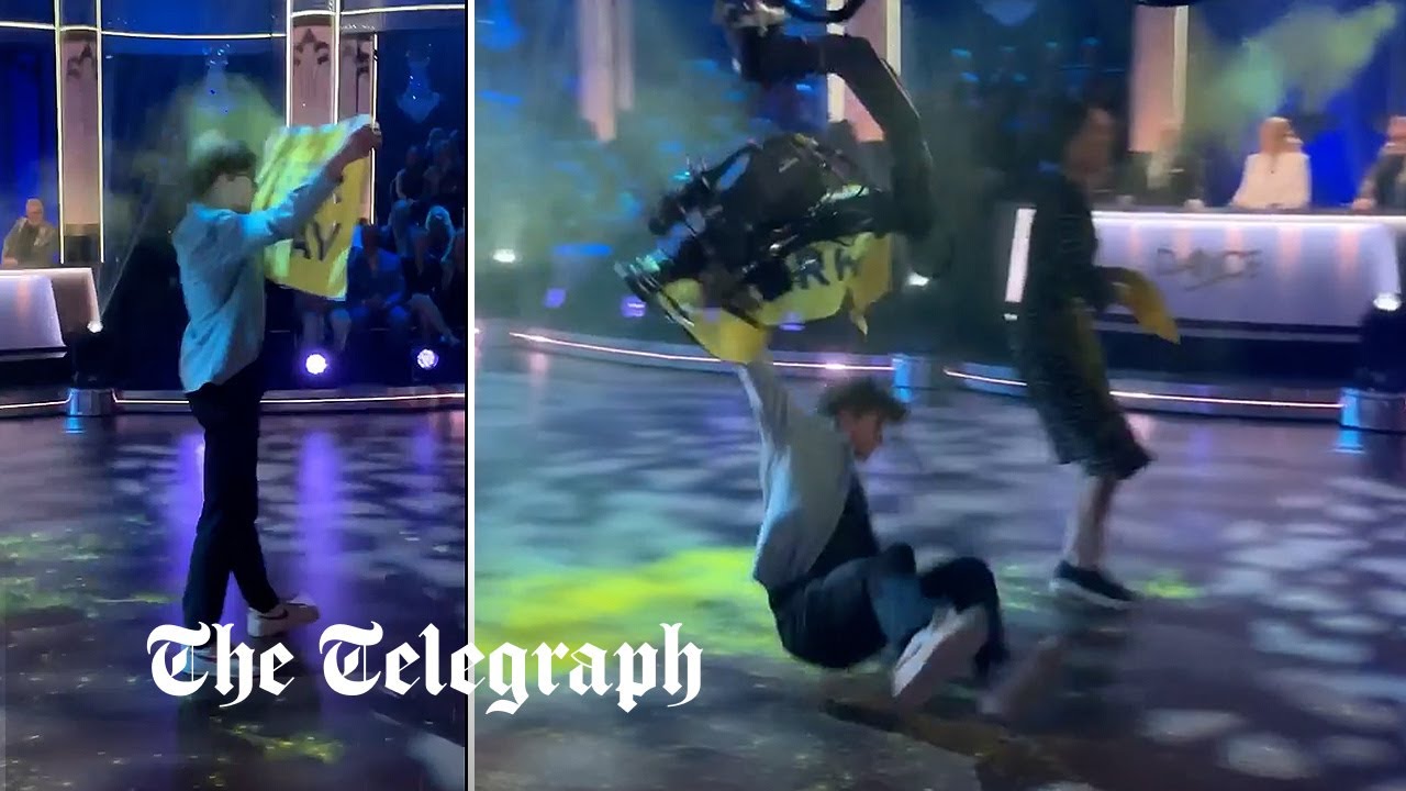 Eco activist hit by camera during Sweden’s Let’s Dance finale