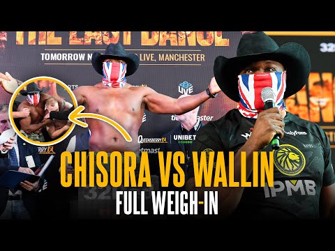 FULL WEIGH-IN! Derek Chisora vs Otto Wallin – The Last Dance 🥊