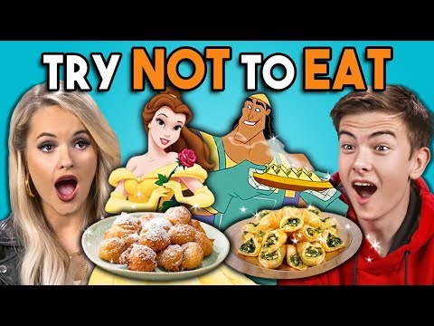 Try Not To Eat Challenge - Disney Food #2 | People Vs. Food - UCHEf6T_gVq4tlW5i91ESiWg