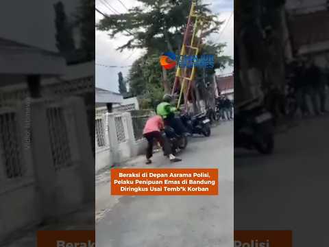 Beraksi di Depan Asrama Polisi, Pelaku Penipuan Emas di Bandung Diringkus Usai Temb*k Korban