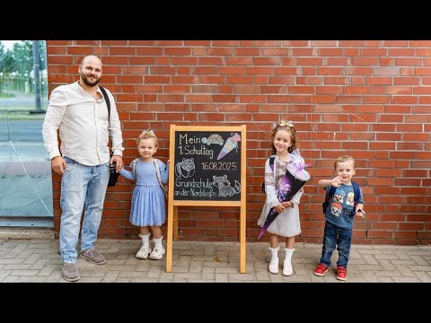Наша донечка пішла в школу в Німеччині! Емоції першого дня 🥹🇩🇪 Yar_Family