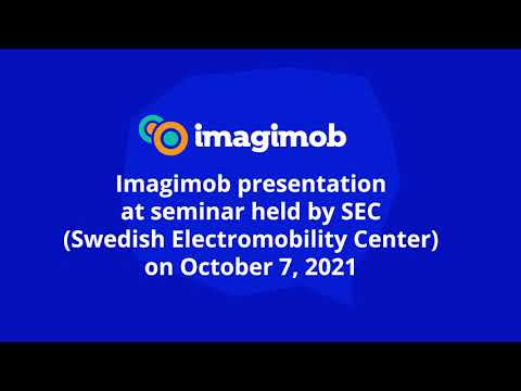Imagimob presentation on condition monitoring of electric drives in a seminar organized by the SEC