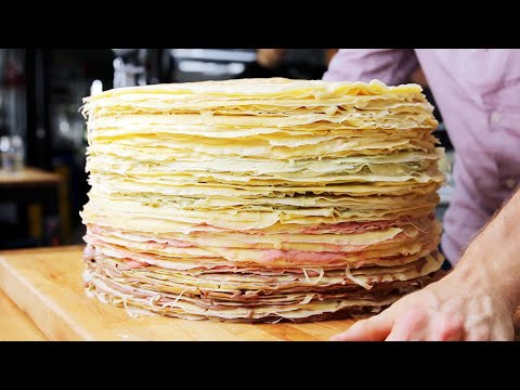 100-Layer Giant Crepe Cake