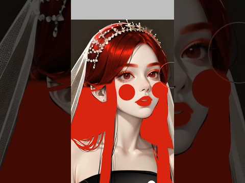 colouranime ❤️ hair colour art #anime #drawing #asmr #viral #shorts