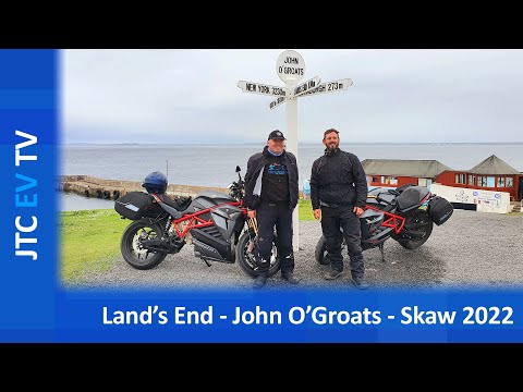 Land's End to John O'Groats to Skaw 2022 by Energica Electric Motorcycle