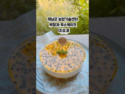 <strong>환상적인</strong> 백향과 요거트 크림 무스케이크 해남군 농특산물 활용 가루미 제과 교육 참새방앗간 아카데미 #제과제빵 #가루미쌀 #해남군 #참새방앗간아카데미 #쌀디저트