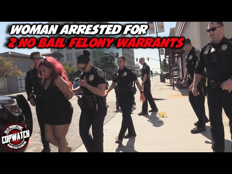 Woman Arrested for 2 No Bail Felony Warrants | Copwatch