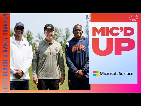 Bill Walsh Diversity Coaching Fellows, Eddie George and Randy Shannon | Mic'd Up | Chicago Bears video clip