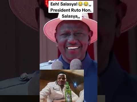 president Ruto to Hon. Salasya 😂😂 #duet #interestingclips #reels #toptrending #kenyanpolitician 😂😂