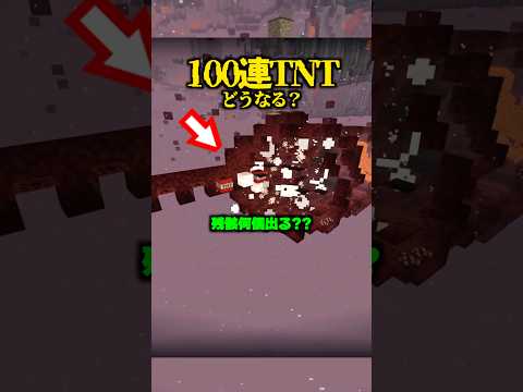TNT100連、古代の残骸何個出る?【マイクラ】
