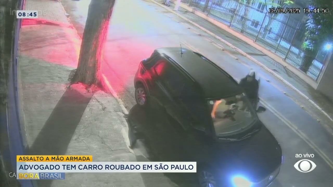Assalto a mão armada advogado tem carro roubado em São Paulo
