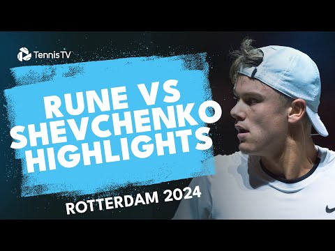 Holger Rune vs Alexander Shevchenko Highlights | Rotterdam 2024