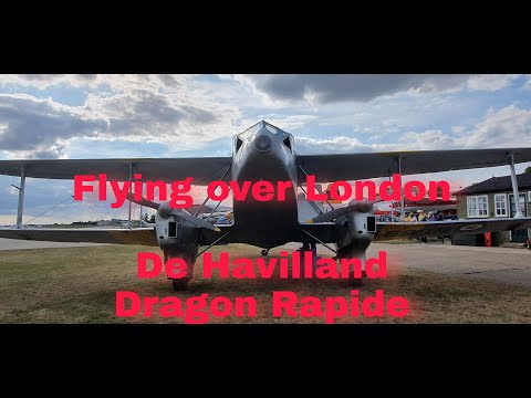 Flying over London! De Havilland Dragon Rapide flight.