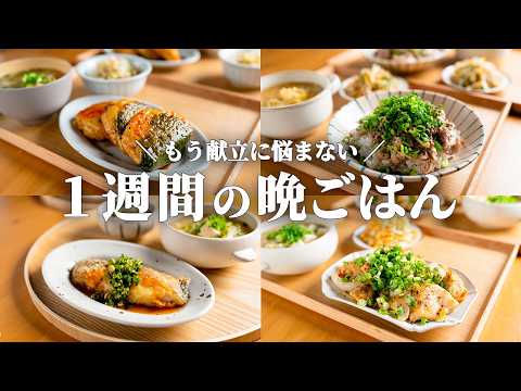【5日間の晩ごはん】もう悩まない!キャベツもやし大活躍の夏野菜たっぷり献立🥬🌽🍅|まとめ買い&リスト付き📋️ #123