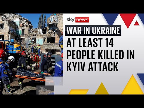 'One of the largest' attacks on Kyiv kills at least 14 people, including a 2-year-old child