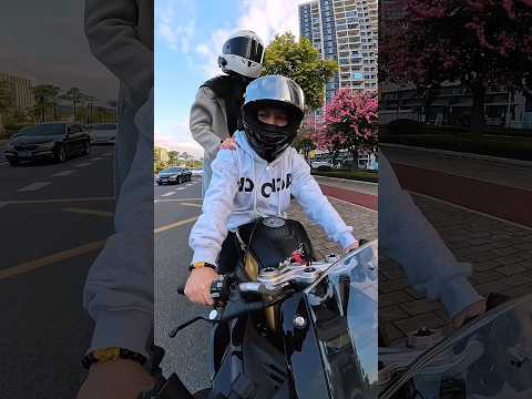 One Girl, and a Ride to Remember love! 💖🏍️ #shorts #shortsfeed