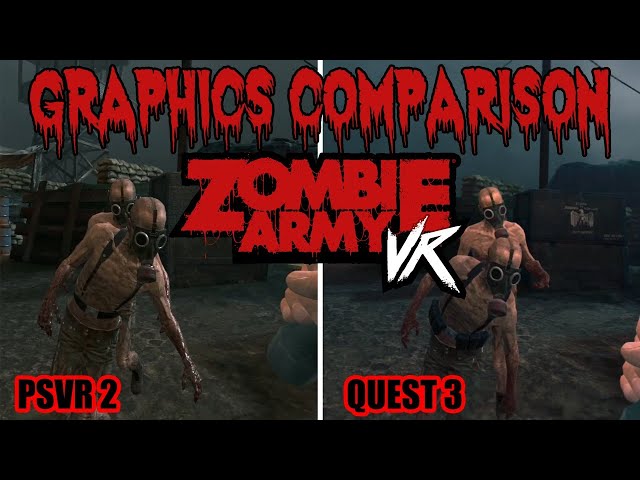 Zombie Army VR  has now arrived for Quest, PSVR 2 & PCVR headsets offering up intense Nazi Zombie shooter action!   If you enjoy this graphics comparison, don't forget to like, subscribe and leave us a comment with your thoughts on this release!  The publisher provided access to this title and, regardless of this video, we thank them for that!
 
 #questcreatorpartner 

BUY ZOMBIE ARMY VR FOR QUEST 10% OFF 
https://www.meta.com/affiliates/7DMvMo1HD


Meta Quest 3S Affiliate Link (YOU GET $30 CREDIT)
https://www.meta.com/affiliates/FYpvxZo1n

Meta Quest 3 Affiliate Link (YOU GET $30 CREDIT)
https://www.meta.com/affiliates/7aEdQ7kJL

Subscribe to the channel:  https://www.youtube.com/channel/UCYEe3aKUbYO43egsBUX8dKQ
Support the channel on Patreon: https://www.patreon.com/the_vr_grid

FOLLOW THE VR GRID ON SOCIAL MEDIA
Patreon https://www.patreon.com/the_vr_grid
Twitter  https://twitter.com/theVRgrid
Facebook  https://www.facebook.com/people/The-VR-Grid/61566126617911/
Instagram https://www.instagram.com/thevrgrid/