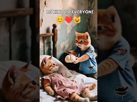 Be Kind to Everyone! 😭😺#ai #sadstory #sad #catstory #catlovers #catvideos #catshorts #cats #shorts