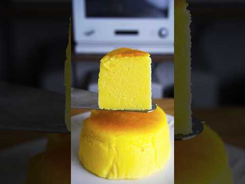 材料4つ!スフレチーズケーキ作り方!#shorts