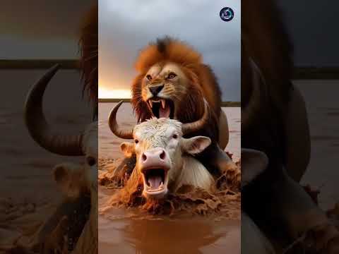 cow 🐄 vs lion 🦁 #viral #shortvideos #tranding#video