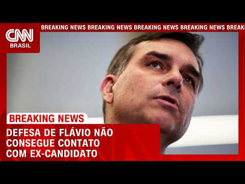 Defesa de Flávio Bolsonaro não consegue contato com ex-candidato | LIVE CNN