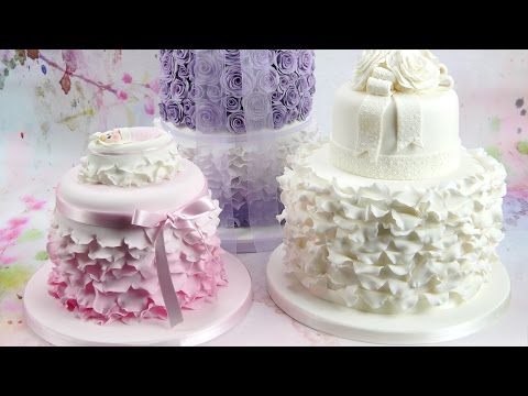 How To Make Beautiful Ruffles & Frills On A Cake - UC7aC5_knMDwjINCqaiDURmw