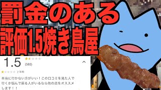 評価1.5罰金のある焼き鳥屋
