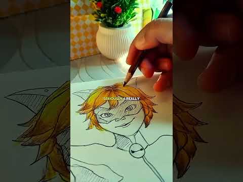 Do miraculous lovers like cat noir??#art#drawing#artseries#shorts