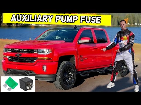 CHEVROLET SILVERADO AUXILIARY WATER PUMP FUSE LOCATION REPLACEMENT 2014 2015 2016 2017 2018 2019