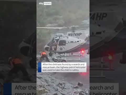 Abducted child rescued by helicopter