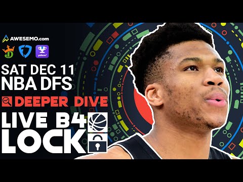 NBA DFS Picks 12/11/21 | Deeper Dive & Live Before Lock