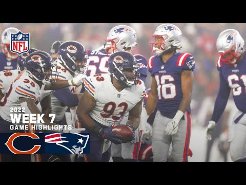 Chicago Bears vs. New England Patriots | 2022 Week 7 Highlights video clip