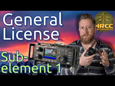 Ham Radio General Prep Sub-Element 1 (Valid until June 30, 2027)