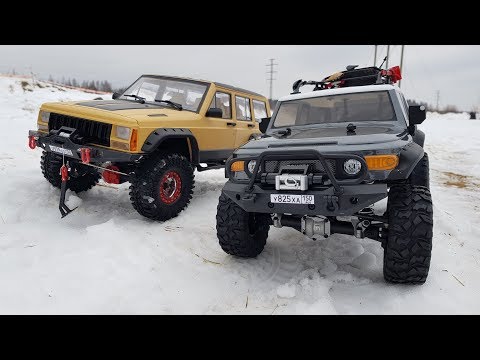 Сравнительный тест-драйв TOYOTA FJ CRUISER и JEEP CHEROKEE (HPI vs Axial) - UCX2-frpuBe3e99K7lDQxT7Q