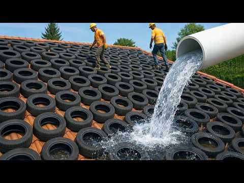 Why didn't I know this sooner? Endless Free Water Source From tires + PVC!
