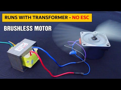 How to Run Brushless Motor ( BLDC ) with just UPS Transformer & without any ESC or Electronic parts