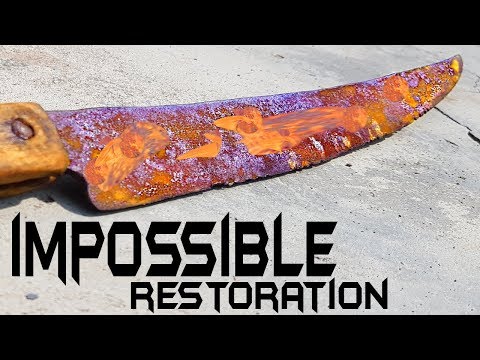 Antika El Yapımı Kasap Bıçağı Restorasyonu