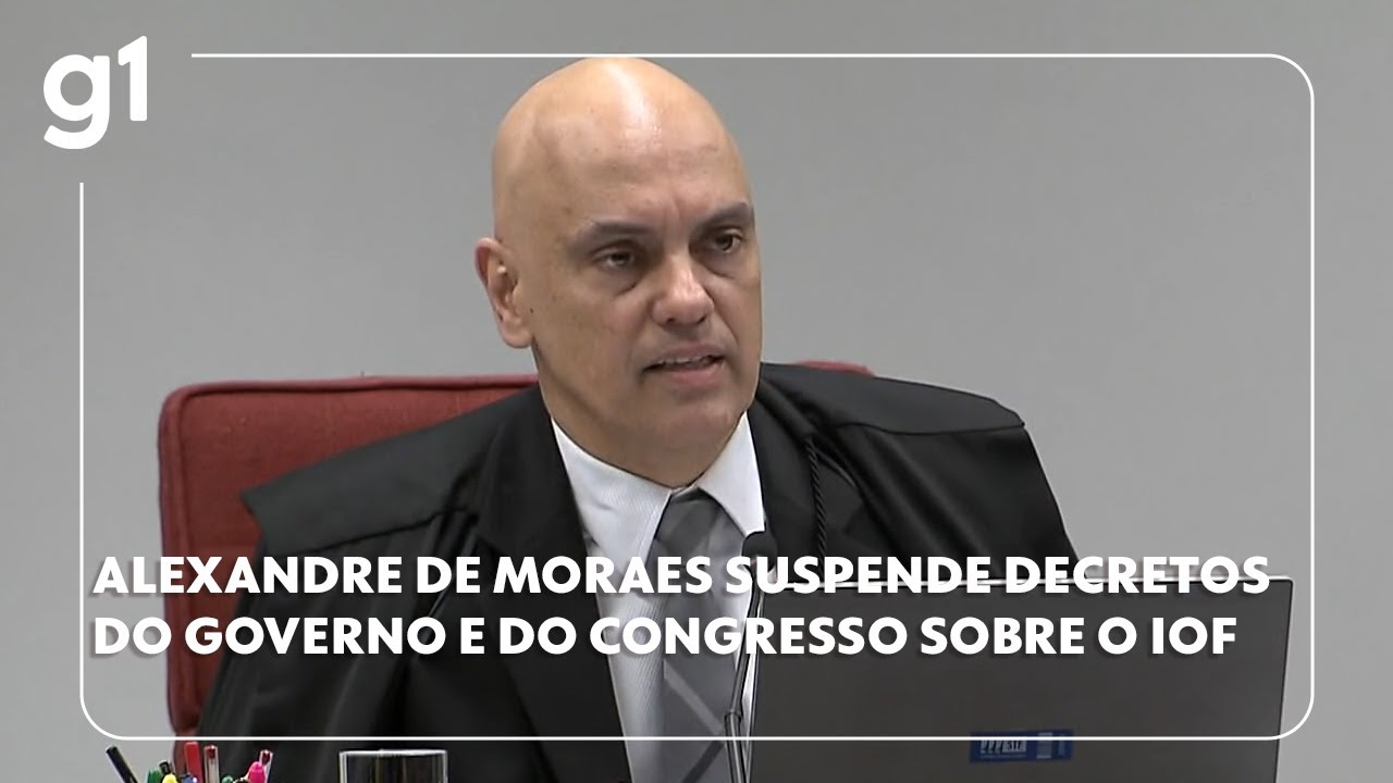 Alexandre de Moraes suspende efeitos dos decretos do governo e do Congresso sobre o aumento do IOF
